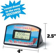 🏖️ bigmouth inc. retirement countdown timer: beach themed countdown clock for retirement, resettable, perfect gift logo