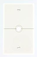 📞 leviton n751-w 1-gang box mount telephone/cable wallplate, horizontal split plate, white, 0.625-inch hole device logo
