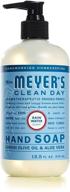 🌧️ mrs. meyer's clean day liquid hand soap – cruelty-free, biodegradable hand wash with essential oils – rain water scent – 12.5 oz bottle logo