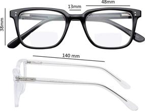 img 2 attached to 👓 Yogo Vision 2 Pack Bifocal Reading Glasses Readers - Anti Glare Lightweight Eyeglasses for Men and Women