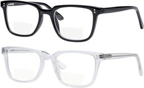 img 3 attached to 👓 Yogo Vision 2 Pack Bifocal Reading Glasses Readers - Anti Glare Lightweight Eyeglasses for Men and Women