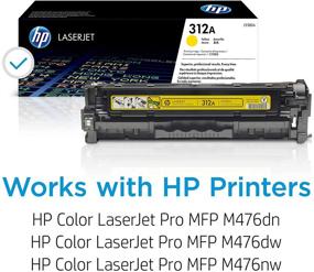 img 3 attached to 🟨 HP 312A CF382A Yellow Toner Cartridge for HP Color LaserJet Pro M476 - Enhanced Printing Performance