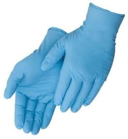 img 1 attached to 🧤 Liberty T2010W Nitrile Industrial Glove, Powder Free, Disposable, 4 mil Thickness, Small, Blue - Pack of 200 Gloves (2-Pack)