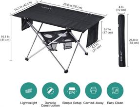 img 1 attached to Foldable Portable Aluminum Outdoor Camping Outdoor Recreation