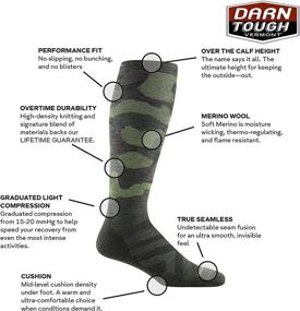 img 2 attached to 🧦 Darn Tough Men's Camo OTC Midweight Sock with Cushion and Graduated Light Compression