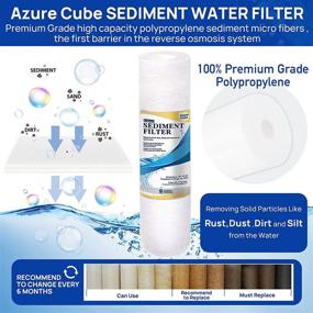 img 3 attached to 💧 Azure Cube Water Systems RO-90 ROES-UV75 ROES-PH75 Compatible 100GPD Complete Reverse Osmosis Water Filter Replacement System Set Standard Stage 1-5 standard 10-inch RO system AC5STG75