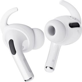 img 4 attached to 🎧 Накладки-крючки elago для и наушников - совместимы с Airpods Pro - удобная и надежная посадка, улучшенное качество звука - точный дизайн вырезов [4 пары: 2 больших + 2 маленьких] [Зарегистрированы патенты США] (белый)