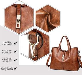 img 2 attached to 👜 Stylish AILLOSA Purses Handbags: Trendy Satchel Shoulder Women's Handbags & Wallets in Satchels