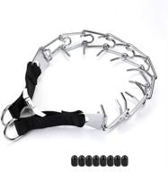 🐾 adjustable prong training collar for dogs | metal gear pinch collar with stainless steel and silver plating | easy-on adjustable training dog collar logo