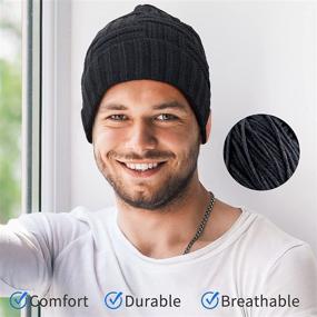 img 3 attached to Enhanced Bluetooth Beanie Hat with HD Stereo| Bluetooth 5.0 Wireless Smart Beanie Headset |Headphones | Unique Christmas Tech Gifts - Black
