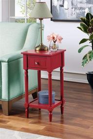 img 1 attached to Convenience Concepts French Country Khloe Accent Table 🔴 - Stunning Cranberry Red Design to Elevate Your Space