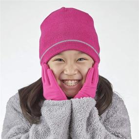 img 1 attached to VIA SKL Style Reflective Anywhere Girls' Accessories for Cold Weather