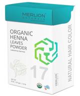 merlion naturals henna leaves powder – 100% pure and natural hair/beard dye (8oz, 227g) logo