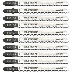 img 4 attached to Wood Jigsaw Blades 25-Pack T101BR Reverse-Tooth for Clean-Cut 4-Inch 10 TPI T-Shank with Reverse Pitch