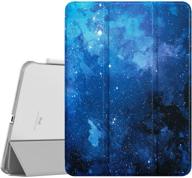 🌟 dadanism ipad air 4th generation case 2020 ipad 10.9 case: slim & protective translucent cover with frosted back - blue star logo