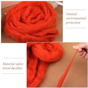 img 1 attached to Colorful Roving Spinning Needle Felting Crafting