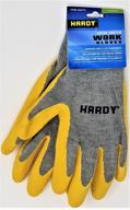 hardy latex coated gloves large logo