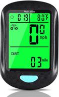 lutuo wireless cycling speedometer - waterproof bike speedometer - bicycle odometer with lcd backlight - automatic wake-up & multi-functions cycle computer for outdoor sports mtb bmx - men and women logo