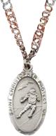 ⚽ st. christopher football medal for boys with prayer card logo