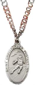 img 2 attached to ⚽ St. Christopher Football Medal for Boys with Prayer Card