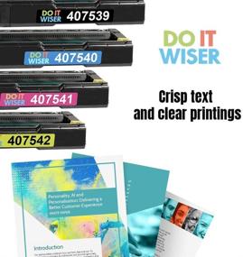 img 2 attached to 🖨️ Do it Wiser Premium Compatible Cyan Toner Cartridge Replacement for Ricoh SP C250DN, SP C250SF, SP C261SFN - Model 407540