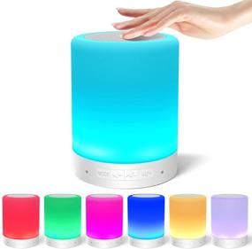 img 3 attached to 🎵 Colorful Bluetooth Speakers with Dimmable Touch Bedside Lamp: Perfect Gift Idea for Teenage Girls/Boys (Ages 10-14)