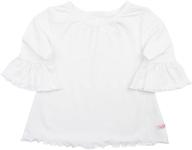 rufflebutts white belle little girls' tops, tees & blouses - clothing for girls logo