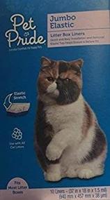 img 2 attached to 🐾 Jumbo Elastic Litter Box Liners for Pets (Single Box)