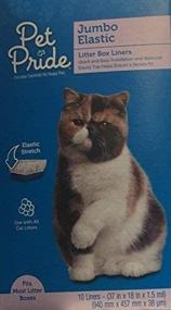 img 1 attached to 🐾 Jumbo Elastic Litter Box Liners for Pets (Single Box)