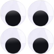 👀 set of 4 large 4-inch wiggle googly eyes for diy crafts and decorations logo