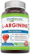 pure naturals l arginine caps count logo