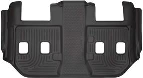 img 4 attached to 🚗 Husky Liners 19281 Weatherbeater 3rd Seat Floor Mat for 2015-19 Escalade ESV, Suburban, Yukon XL - Black