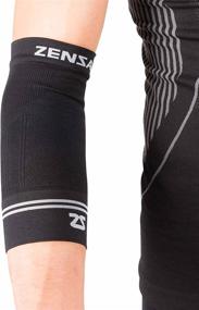 img 2 attached to 🎾 Zensah Compression Elbow Sleeve for Tendonitis, Tennis & Golfer's Elbow - Elbow Support & Brace