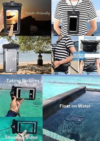 img 1 attached to Freegrace Waterproof Dry Bags Set of 3 - Ultimate Water Submersible Bags for Swimming, Kayak, Rafting & Boating - Includes Waist Pouch & Phone Case with Detachable Shoulder Strap