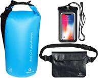 freegrace waterproof dry bags set of 3 - ultimate water submersible bags for swimming, kayak, rafting & boating - includes waist pouch & phone case with detachable shoulder strap логотип