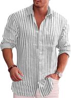 stylish coofandy men's chambray oxford button-down: casual and classic clothing logo