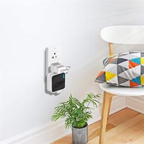 img 2 attached to FoMass Outlet Wall Mount: A Convenient Holder for Blink Sync Module 2 and Blink Cameras with Easy Mount Short Cable - White