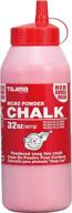 🔴 tajima micro chalk - ultra-fine red 32 oz (907g) snap-line chalk: durable bottle &amp; easy-fill nozzle - plc2-r900 логотип