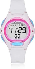 img 2 attached to 🌊 Waterproof Multi-Functional Wristwatches for Girls - Digital Children's Watches