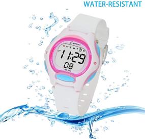 img 3 attached to 🌊 Waterproof Multi-Functional Wristwatches for Girls - Digital Children's Watches