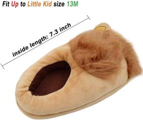 img 3 attached to 👣 Ibeauti Little Kids Furry Monster Adventure Slippers, Cozy Novelty Warm Winter Hobbit Feet Costume Slippers for Boys and Girls