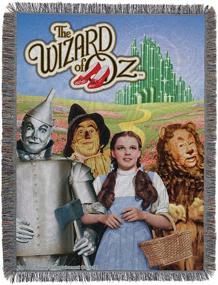 img 4 attached to Плед Warner Brothers Wizard of Oz Group из ткани с аппликацией - 48" x 60" - Многоцветный