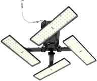 🔆 joyson 10000lm super bright led garage lights with 4 adjustable panels - illuminate your garage, basement, or warehouse with 100w deformable ceiling lights in 6500k logo