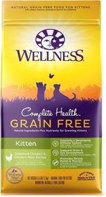 img 4 attached to 🐱 Wellness Complete Health Dry Kitten Food – Grain-Free Cat Food with Deboned Chicken & Chicken Meal Recipe, Natural, Made in USA – Added Vitamins, Minerals, Taurine, and DHA for Brain & Eye Development
