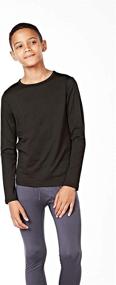 img 3 attached to DEVOPS 2-Pack Thermal Compression Long Sleeve Shirts with Fleece Lining for Men