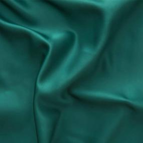 img 1 attached to 🌿 Premium Silky Satin Queen Duvet Cover Set – Dark Green Bedding for Kids, Teens, and Adults – Reversible Comforter Cover with 2 Pillow Shams