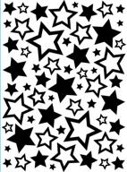 🌟 darice assorted stars embossing folder: ideal for 4.25 by 5.75-inch creations logo