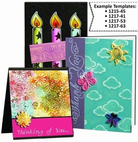 img 1 attached to 🌟 Darice Assorted Stars Embossing Folder: Ideal for 4.25 by 5.75-Inch Creations