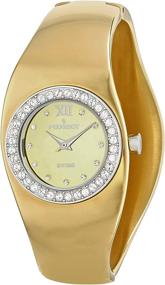 img 4 attached to 🌟 Stylish and Elegant: Peugeot Women's Stainless Steel Swiss Movement Cuff Watch with Swarovski Crystal Bezel