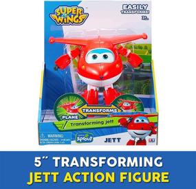 img 1 attached to 🚀 Transforming Super Wings Figure Planes: Action Figures & Statues